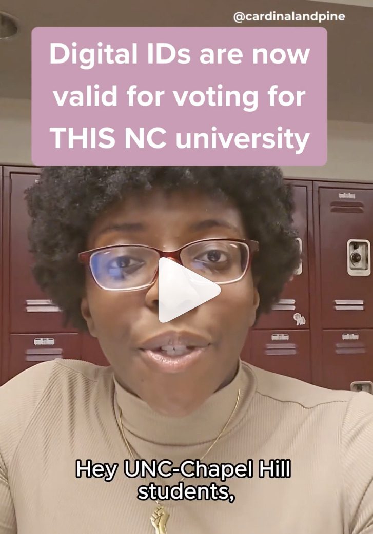 UNC Students Can Vote With Mobile ID